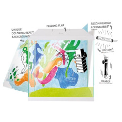 Aquael Leddy Set Mini 30 akvariumas stačiakampis su įranga, baltas, 12,6 l, 28x15x30 cm - nuotrauka 2