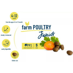 Happy Cat visavertis pašaras jaunoms katėms su paukštiena Junior LandGeflugel, 4 kg - nuotrauka 2