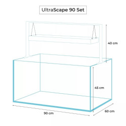 Aquael Ultrascape 90 Snow Set, 90x60x45 cm, 243 l - nuotrauka 4