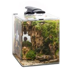 Opti Bent 30 akvariumas stačiakampis, juodas, 29x29x35 cm, 29 l - nuotrauka 2