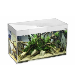 Glossy 150 Day&Night akvariumas stačiakampis, baltas, 150x50x63 cm, 3x17 LED - nuotrauka 2