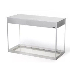 Glossy 150 Day&Night akvariumas stačiakampis, baltas, 150x50x63 cm, 3x17 LED - nuotrauka 3