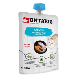 Ontario drėgnas maistas katėms su lašiša, 90 g (užsukamas) - nuotrauka 2