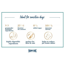Happy Dog XS Mini Bali visavertis pašaras mažų veislių suaugusiems šunims su vištiena ir ciberžole, 1,3 kg - nuotrauka 2