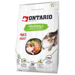 Ontario visavertis pašaras suaugusioms katėms Cat Hairball, 0,4 kg - nuotrauka 2