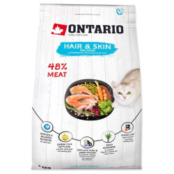 Ontario visavertis pašaras suaugusioms katėms Cat Hair&Skin, 2 kg - nuotrauka 3