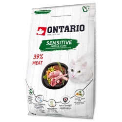 Ontario visavertis pašaras suaugusioms katėms Cat Sensitive, 0,4 kg - nuotrauka 2