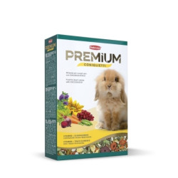 Maistas triušiams su vaisiais ir daržovėmis Premium Coniglietti 500 g - nuotrauka 2