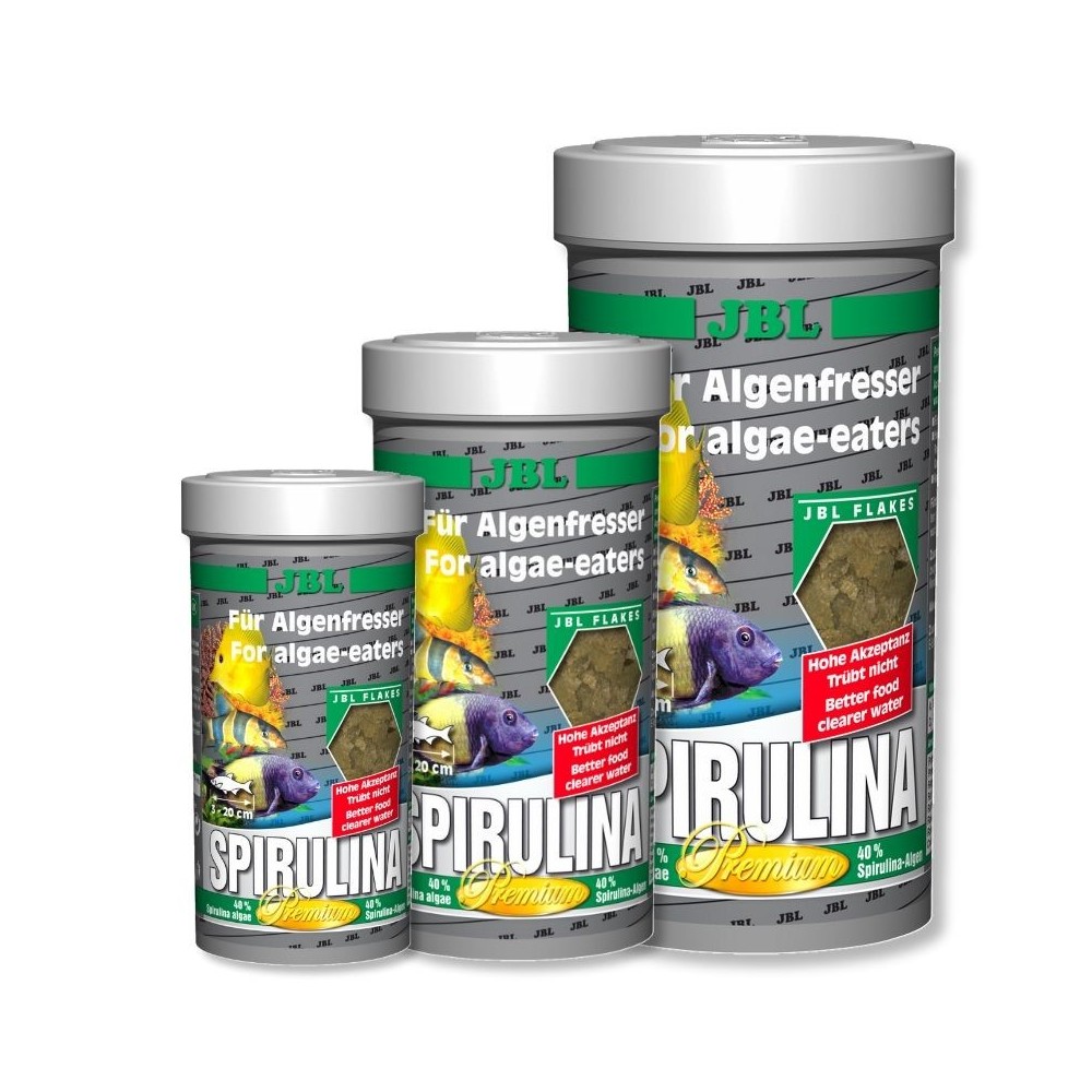 Pašaras žuvims, augalinis JBL Spirulina Premium