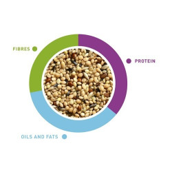 Maistas egzotiniams paukščiams (amadinams, kikiliams) NaturalMix, 1kg - nuotrauka 3