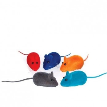 Žaislas katėms pelytė, zomšinė 6 cm