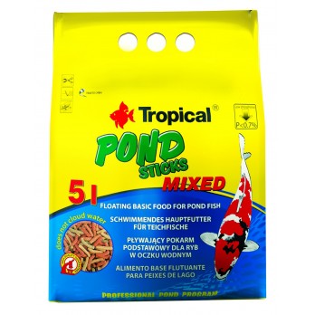 Tropical Pond Sticks Mixed maistas Koi karpiams spalvotomis lazdelėmis 1000 ml