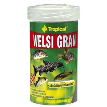 Granuliuotas maistas dugninėms žuvims Tropical Welsi Gran 100 ml