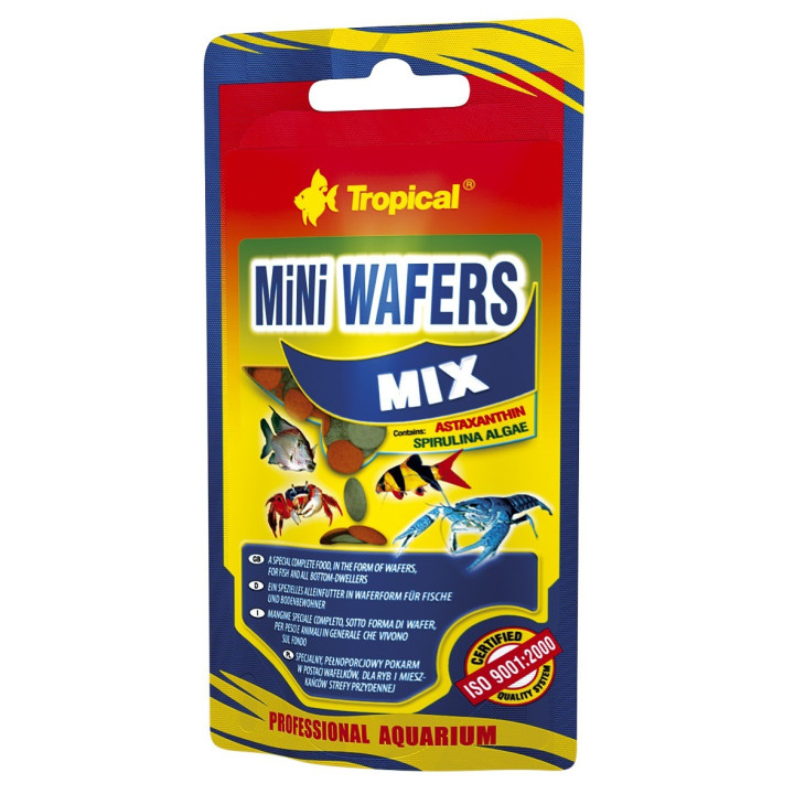 Tropical Mini Wafers Mix pašaras dugninėms žuvims
