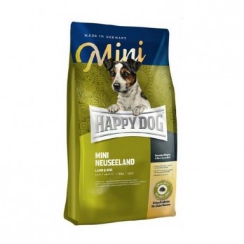 Happy Dog visavertis pašaras mažų veislių suaugusiems šunims su ėriena ir ryžiais Mini Neuseeland 300 g