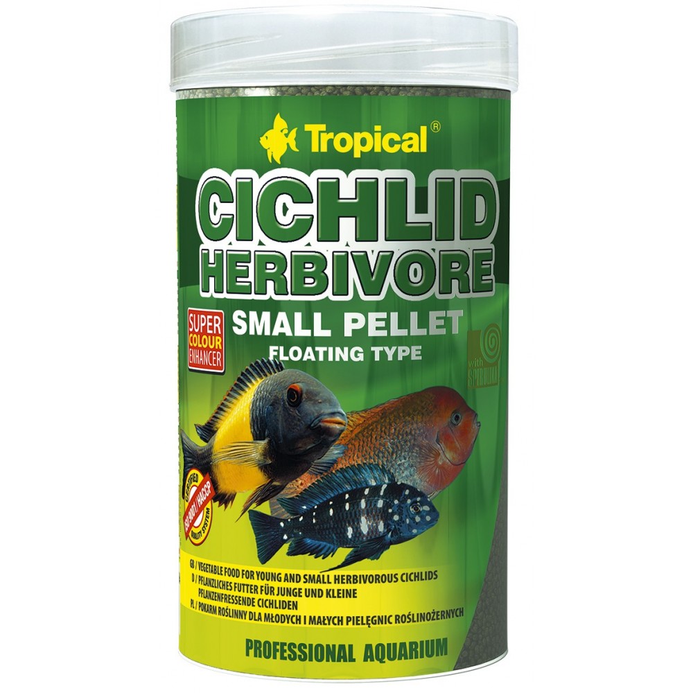 Tropical Cichlid Herbivore Small Pellet maistas ciklidams 250 ml