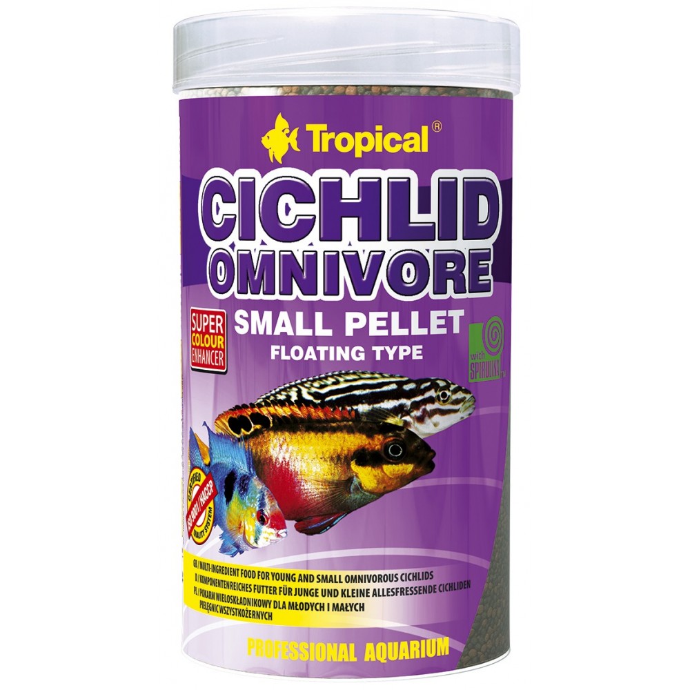 Tropical Cichlid Omnivore Small Pellet maistas ciklidams 250 ml