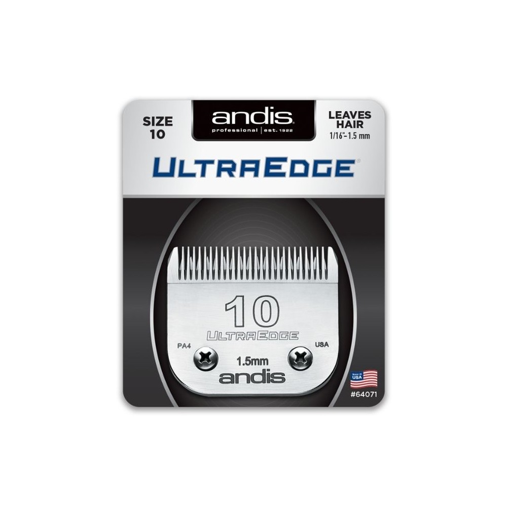 Andis plaukų kirpimo peiliukai UltraEdge Size 10, 1/16" - 1.5 mm