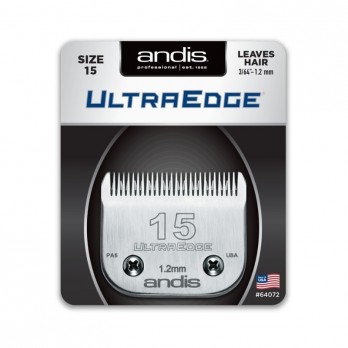 Andis plaukų kirpimo peiliukai UltraEdge Size 15, 3/64" - 1.2 mm