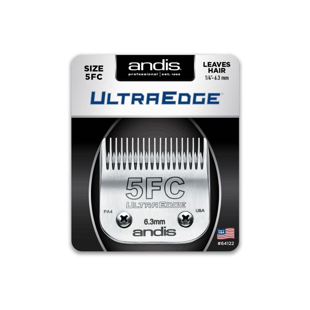Andis plaukų kirpimo peiliukai UltraEdge Size 5FC, 1/4" - 6.3 mm