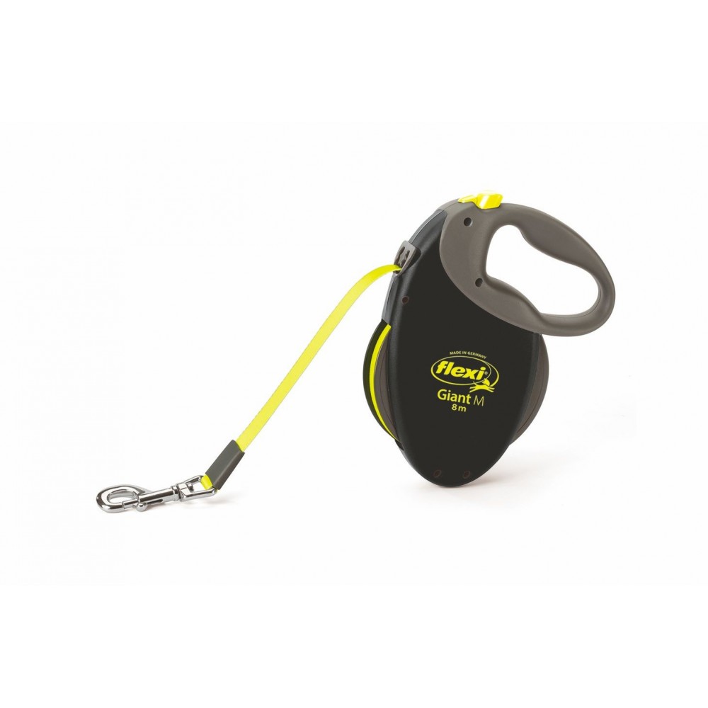 *Flexi Giant Neon M automatinis pavadys, 8 m, juostelė