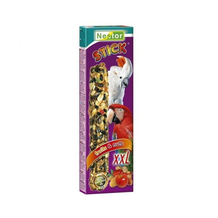 Nestor skanėstai didžiosioms papūgoms su vaisiais ir riešutais 2 vnt.