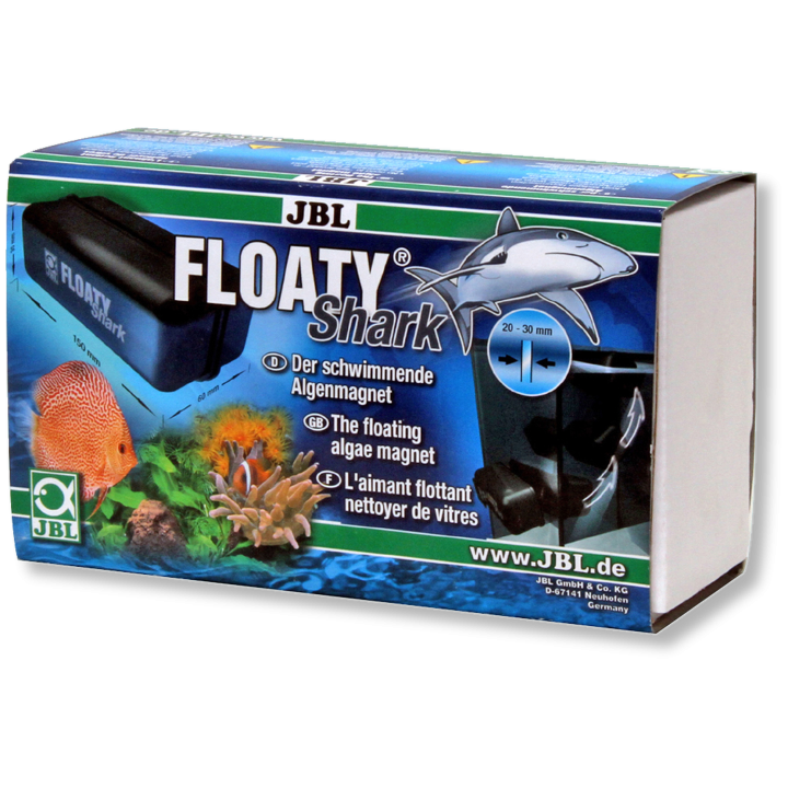 JBL Floaty Shark magnetinis stiklų valiklis, 20-30 mm