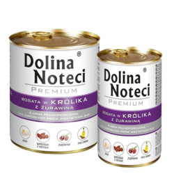 Konservai šunims su triušiena ir spanguolėmis Dolina Noteci Premium 400 g - nuotrauka 2