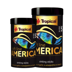 Tropical Soft Line America S maistas visaėdėms ir mėsėdėms Amerikos žuvims, minkštas 100 ml - nuotrauka 4