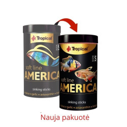 Tropical Soft Line America S maistas visaėdėms ir mėsėdėms Amerikos žuvims, minkštas 100 ml - nuotrauka 3