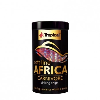 Soft Line Africa Carnivore minkštas maistas visaėdėms ir mėsėdėms Afrikos žuvims 100 ml