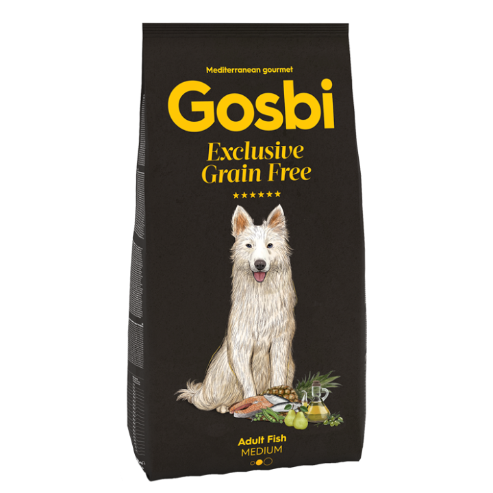 Šunų maistas su žuvimi Gosbi Grain Free Adult Fish Medium, 3 kg
