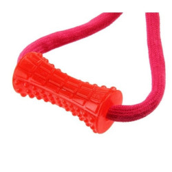 Žaislas šunims GiGwi Plush Friendz Dog pliušinis šuo su rankena - nuotrauka 3