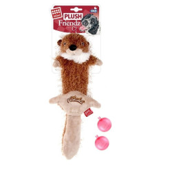 Žaislas šunims GiGwi Plush Friendz Medium Squireel Skin pliušinis voverės kailis - nuotrauka 3