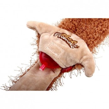 Žaislas šunims GiGwi Plush Friendz Medium Squireel Skin pliušinis voverės kailis