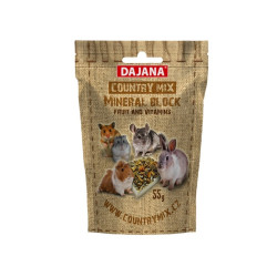 Kreida graužikams mineralinė su vaisiais ir vitaminais, Country Mix, 55 g - nuotrauka 2