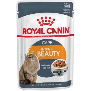 Royal Canin FCN Intense Beauty konservuotas maistas su padažu suaugusioms katėms 85 g