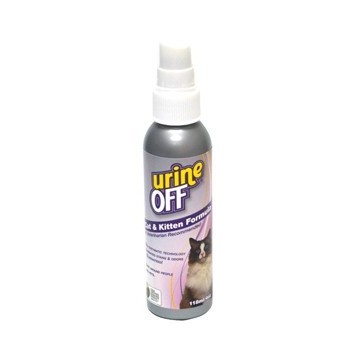 Urine Off Cat & Kitten Formula valymo priemonė kačių šlapimui šalint, 118 ml