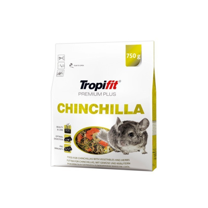 Maistas šinšiloms Tropifit Chinchilla Premium Plus750 g Akvazoo
