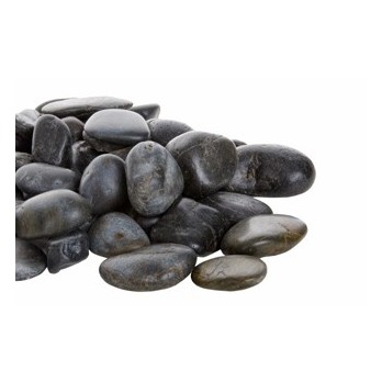 Dekoracija akvariumui juodi natūralūs akmenys, 2 kg