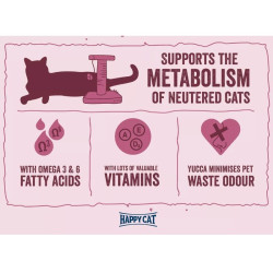 Happy Cat Minkas Sterilised visavertis pašaras suaugusioms kastruotoms katėms 10 kg - nuotrauka 3
