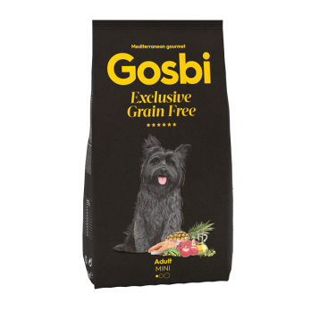 Gosbi begrūdis sausas maistas suaugusiems mažų veislių šunims  Exclusive Grain Free Adult Mini, 500 g