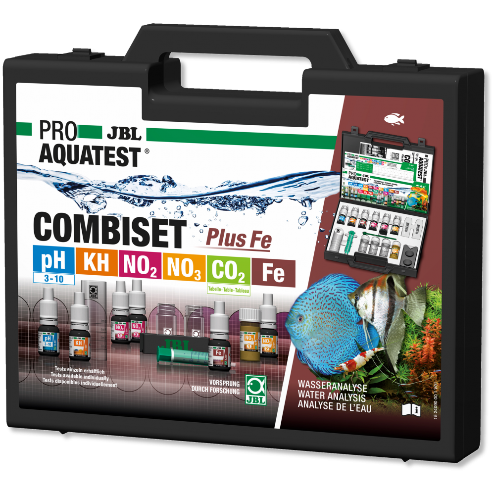 ProAquaTest Combi Set plus Fe akvariumo vandens testų rinkinys