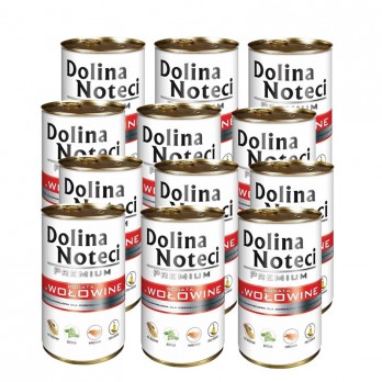 Konservai šunims su jautiena Dolina Noteci Premium, 12 x 400 g