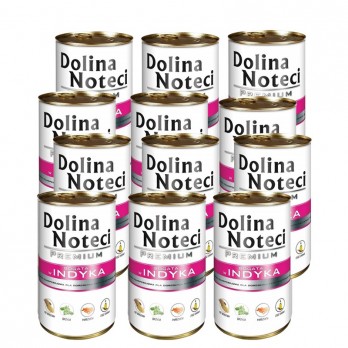 Konservai šunims su kalakutiena Dolina Noteci Premium, 12 x 400 g