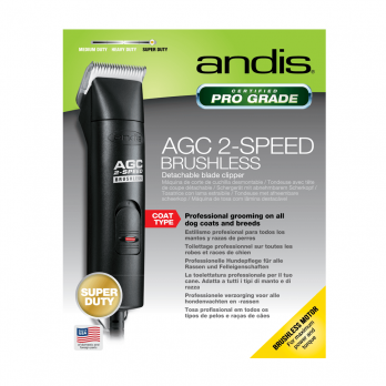 *Andis 2-jų greičių kirpimo mašinėlė gyvūnams AGC-2 Speed Brushless