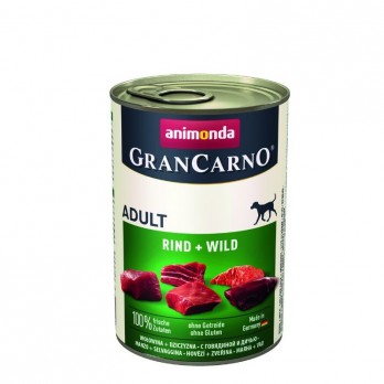 Grancarno Adult 400 g konservai suaugusiems šunims su jautiena ir žvėriena