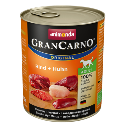 Grancarno Adult 800 g konservai suaugusiems šunims su jautiena ir vištiena - nuotrauka 3