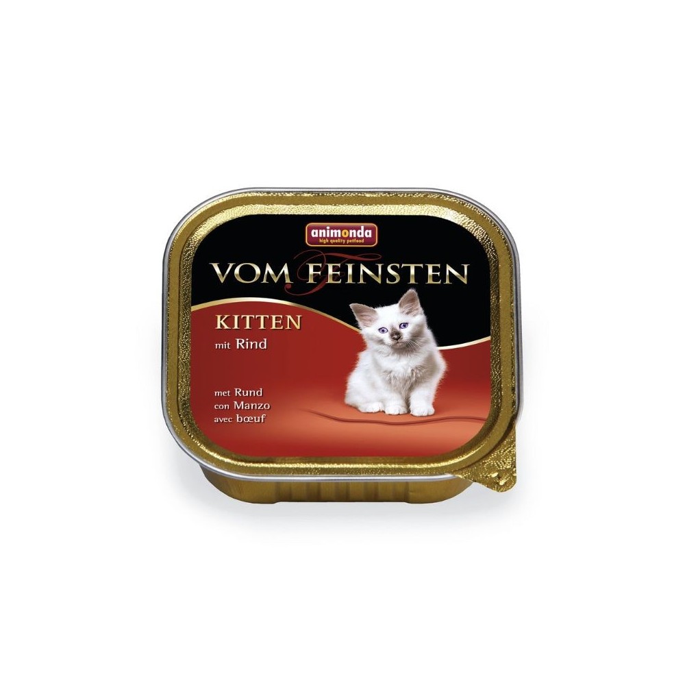 Vom feinsten Kitten 100 g konservai jaunoms katėms su jautiena