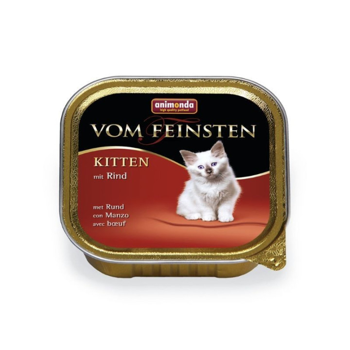 Vom feinsten Kitten 100 g konservai jaunoms katėms su jautiena